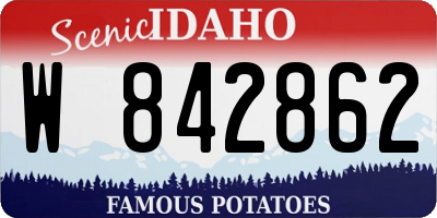 ID license plate W842862