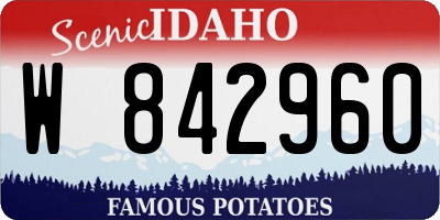 ID license plate W842960