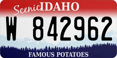 ID license plate W842962