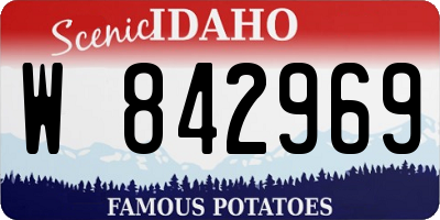 ID license plate W842969
