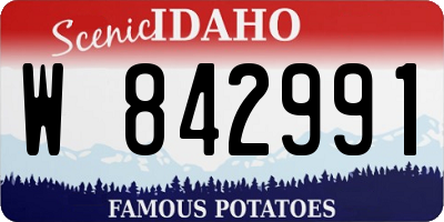ID license plate W842991