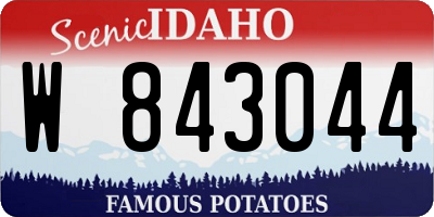 ID license plate W843044