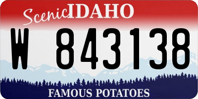 ID license plate W843138
