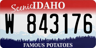ID license plate W843176