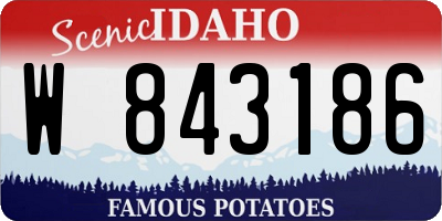 ID license plate W843186