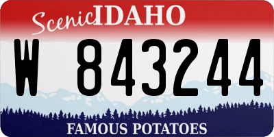 ID license plate W843244