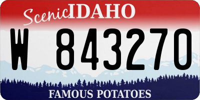 ID license plate W843270