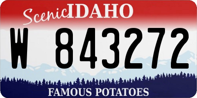 ID license plate W843272