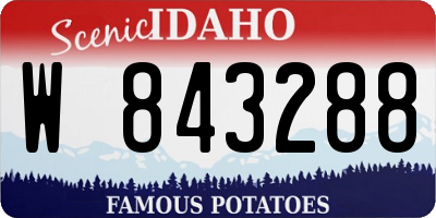 ID license plate W843288