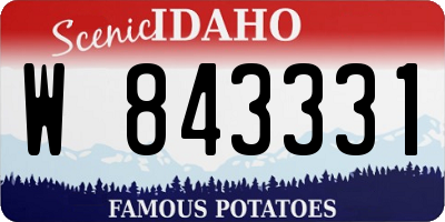 ID license plate W843331