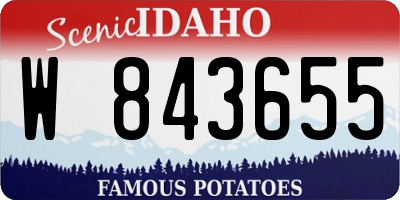 ID license plate W843655