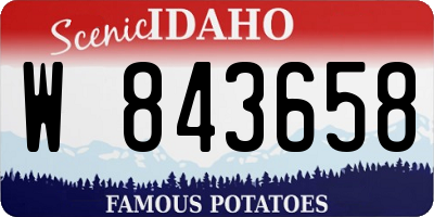 ID license plate W843658