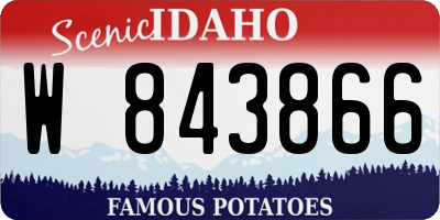 ID license plate W843866