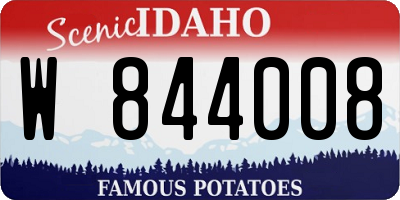 ID license plate W844008
