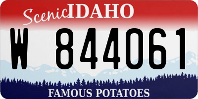 ID license plate W844061