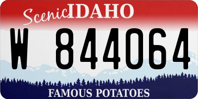 ID license plate W844064