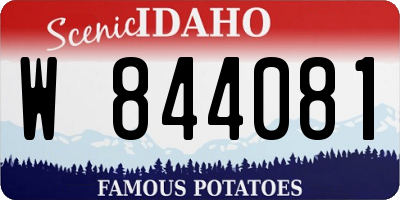 ID license plate W844081
