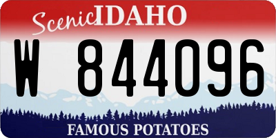 ID license plate W844096