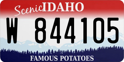ID license plate W844105