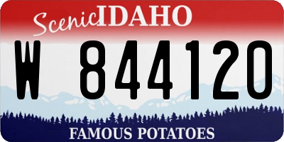 ID license plate W844120