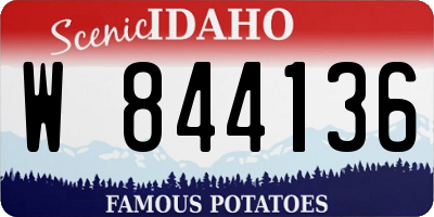 ID license plate W844136