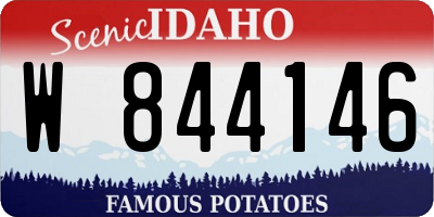 ID license plate W844146