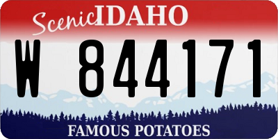 ID license plate W844171