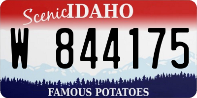 ID license plate W844175