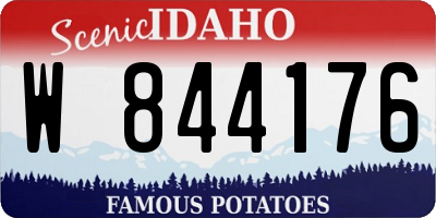 ID license plate W844176