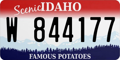 ID license plate W844177