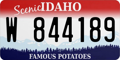 ID license plate W844189