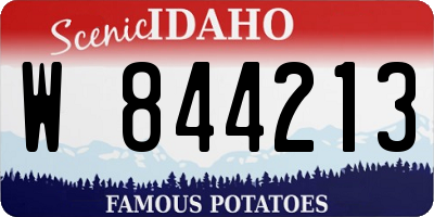 ID license plate W844213