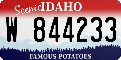 ID license plate W844233