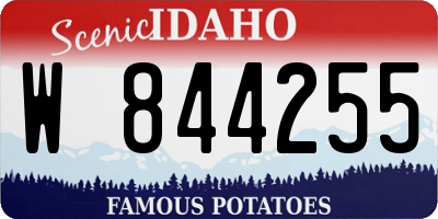 ID license plate W844255