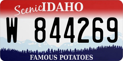 ID license plate W844269