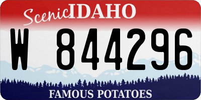 ID license plate W844296