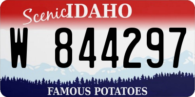 ID license plate W844297