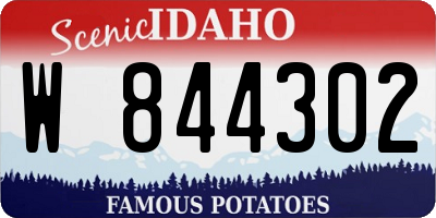 ID license plate W844302