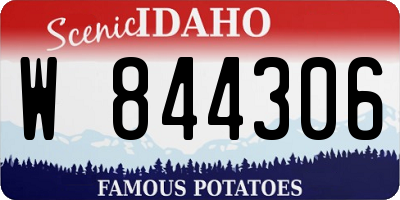 ID license plate W844306