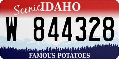 ID license plate W844328