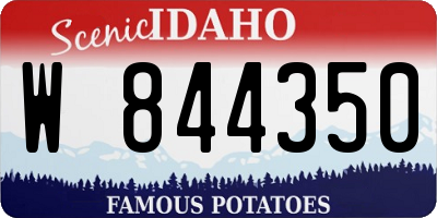 ID license plate W844350