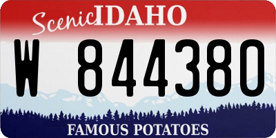 ID license plate W844380