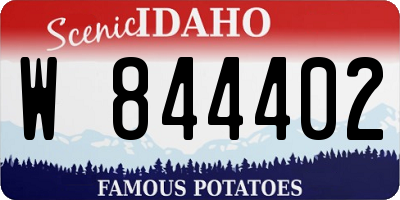ID license plate W844402
