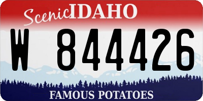 ID license plate W844426