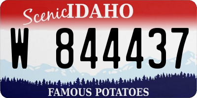 ID license plate W844437
