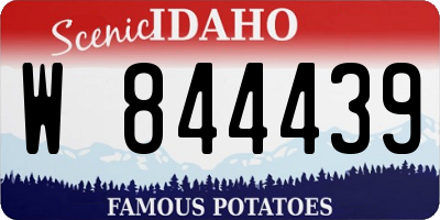 ID license plate W844439