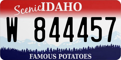 ID license plate W844457