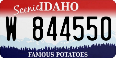ID license plate W844550