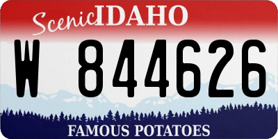 ID license plate W844626