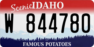 ID license plate W844780